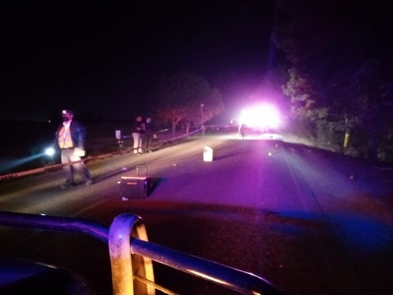 Muere atropellado en la 20, Villa Juárez, Navolato