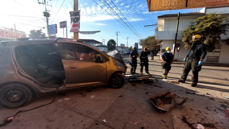 Deja choque dos heridos en la Obregón