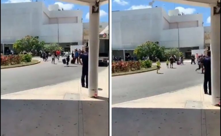 Reportan balacera en aeropuerto de Cancún (video)