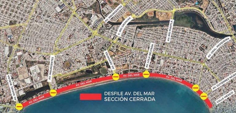 Alistan cierre de vialidades por desfile Mazatlán Fest