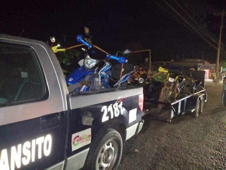 Aseguran 18 motocicletas tras operativo en Aguaruto