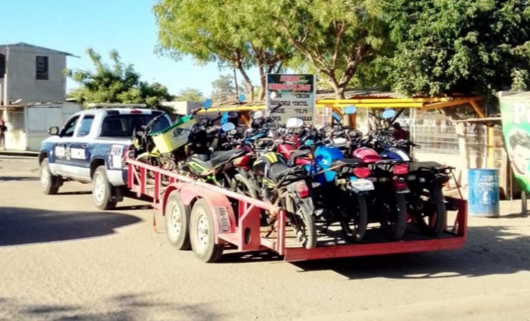 Decomisa Navolato 42 motos en 2 horas de operativo