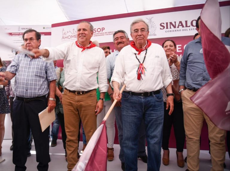 Dan en Los Mochis banderazo de rehabilitación del colector Niños Héroes