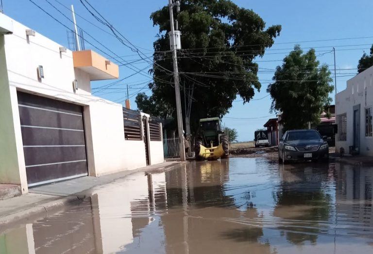Dejan lluvias ‘albercas naturales’ en Villa Juárez, Navolato
