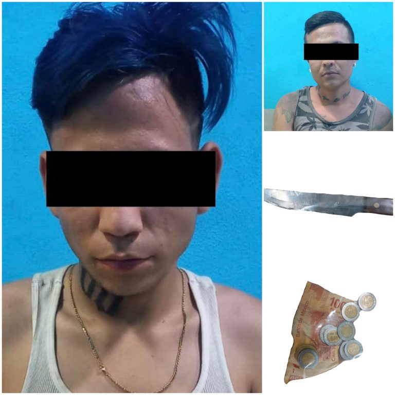 Detienen a dos civiles tras robo a farmacia