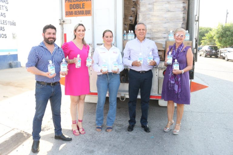 Donan a Ahome 40 toneladas de desinfectante para abatir COVID-19