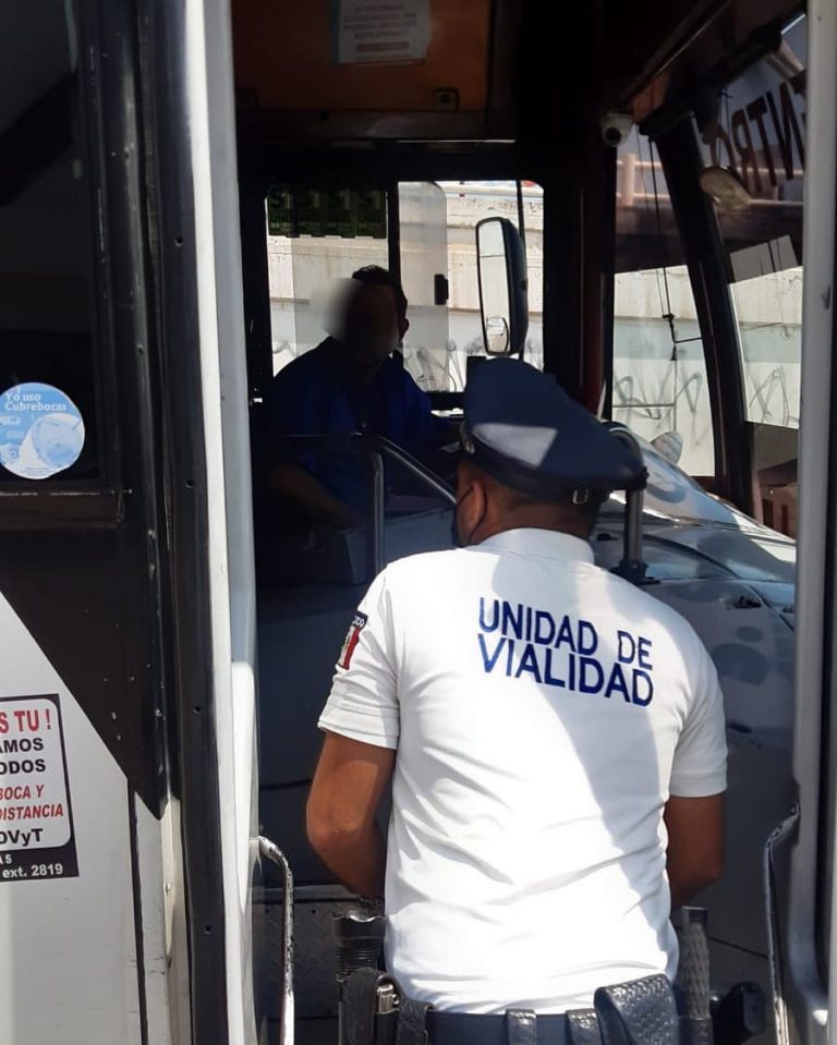 Revisarán otra vez en camiones uso obligatorio del cubre bocas