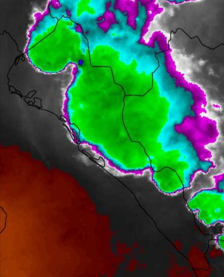 Se forma tormenta rápida en centro de Sinaloa