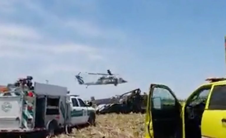 Helicóptero de la Marina se desplomó en Los Mochis; reportaron 9 fallecidos