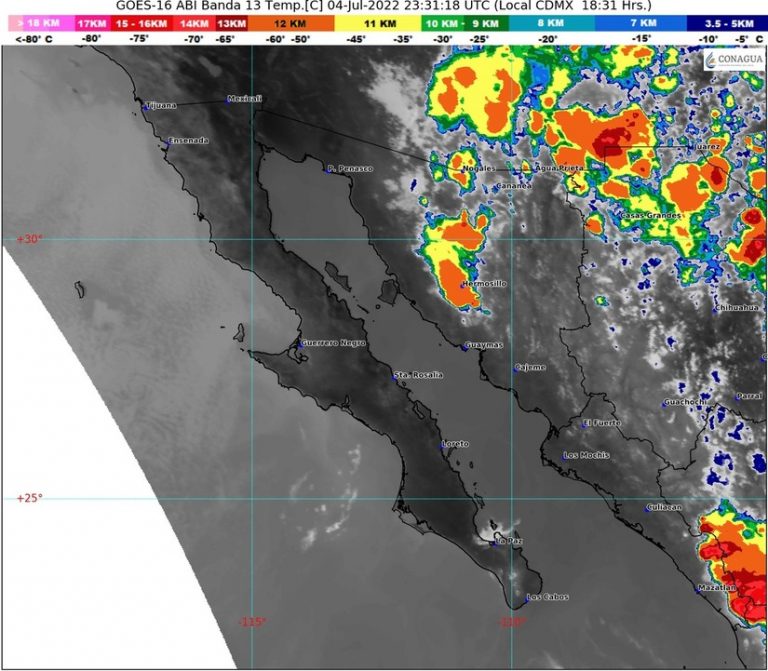 Calor alcanza los 43 grados y estiman lluvias fuertes