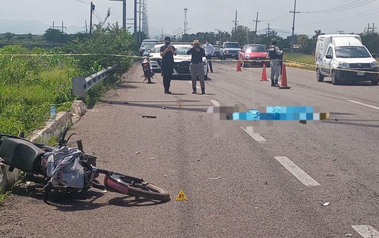 Atropella camión a motociclista en la México 15
