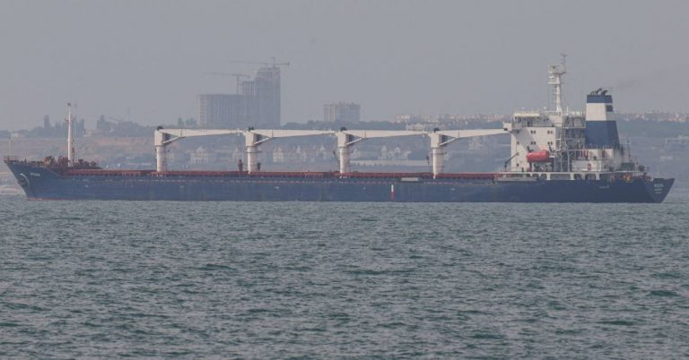 El primer barco con grano ucraniano sale de Odessa