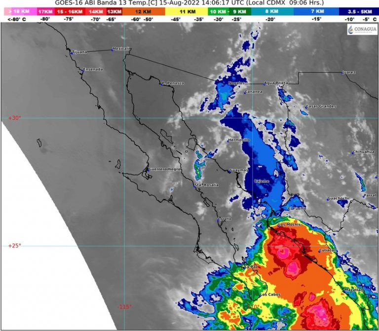 Cubren lluvias fuertes 10 municipios de Sinaloa