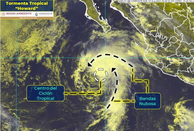 Se forma la tormenta tropical Howard en el Pacífico
