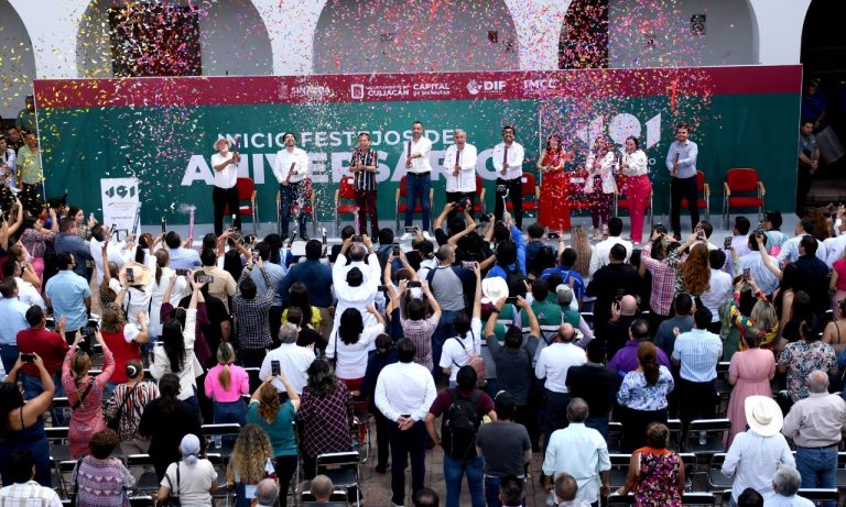 Inician los festejos del 491 aniversario de Culiacán