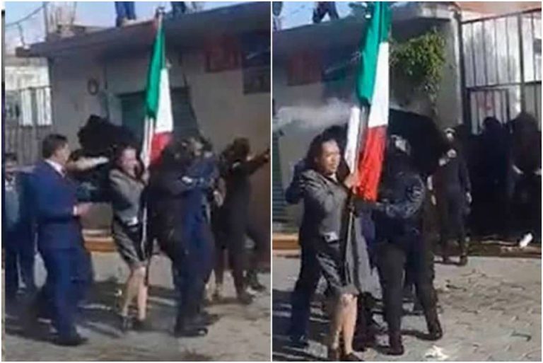 Arrojan huevos en desfile a alcaldesa en Tlaxcala