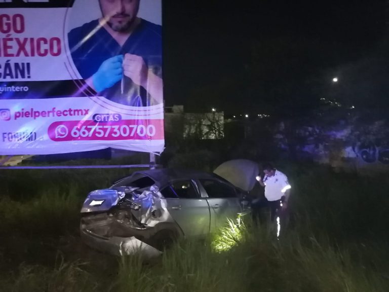 Se van al canal en Las Torres; iban 6 en el automóvil