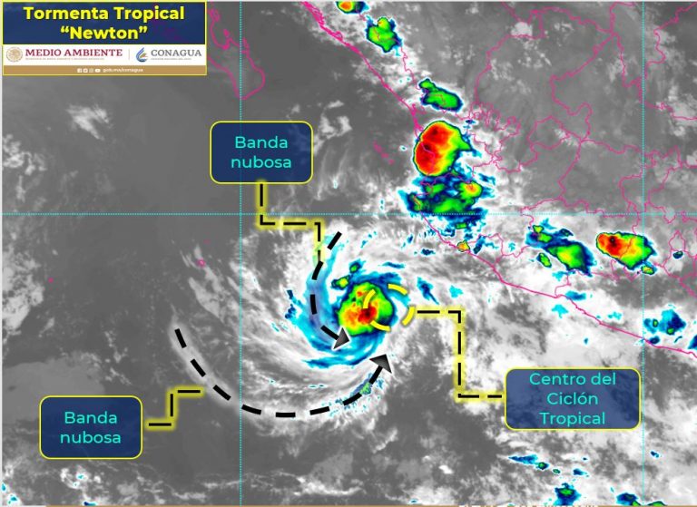 Se forma la tormenta tropical Newton frente a Jalisco