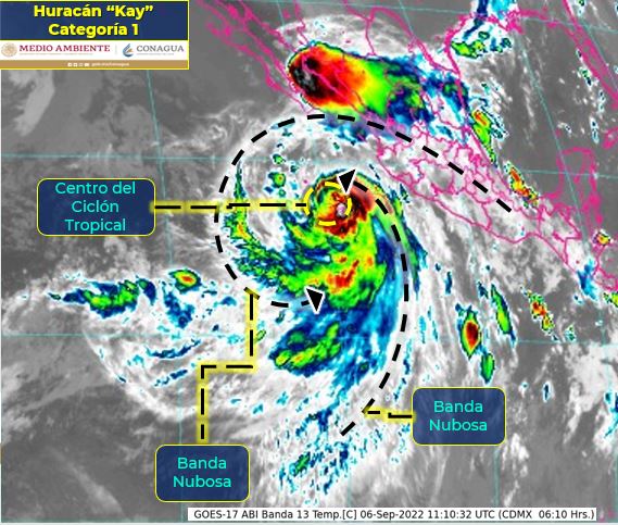 Trae huracán tiempo severo para BCS y Sinaloa