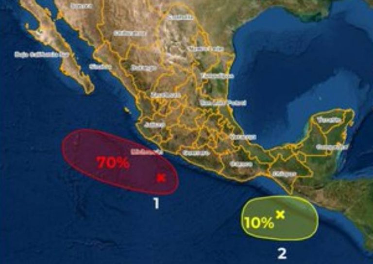 Se forma otro potencial ciclón al sur de Michoacán