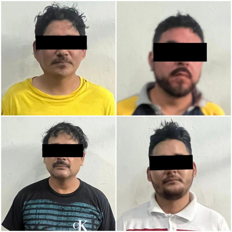 Tras persecución, aseguran a 4 civiles por robo a comercios