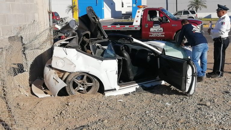 Cuatro heridos tras accidente en la Culiacán-Navolato