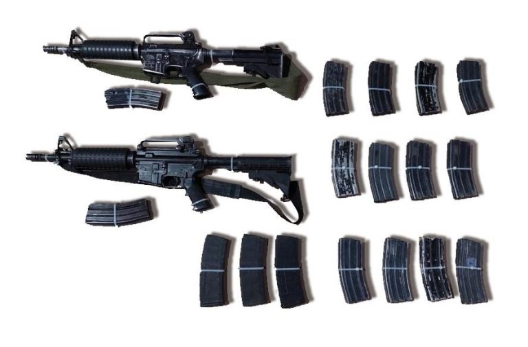 Aseguran camioneta con armamento de grueso calibre