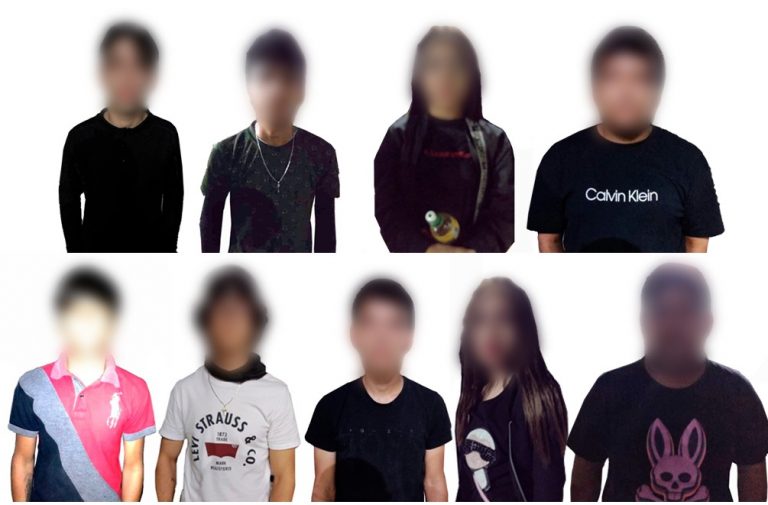 Aseguran a 9 jóvenes en Culiacán; traían armas de juguete