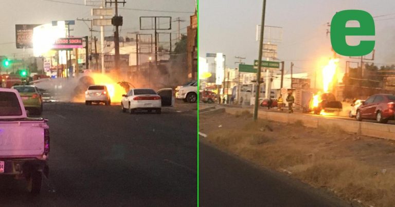 Explota pipa con gas en el Centro de Hermosillo