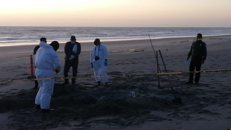 Descubren en playa de Eldorado restos humanos