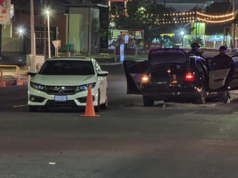 Arrestan a pareja de jóvenes tras persecución de la GN