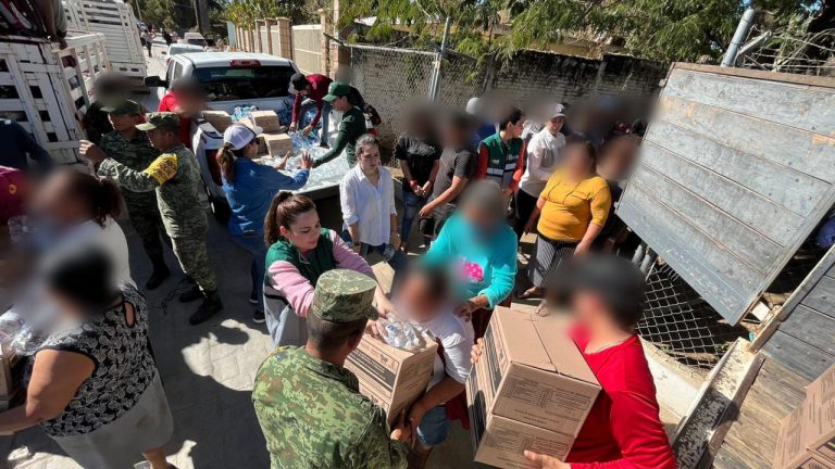 Entre despensas, abrigo y medicinas