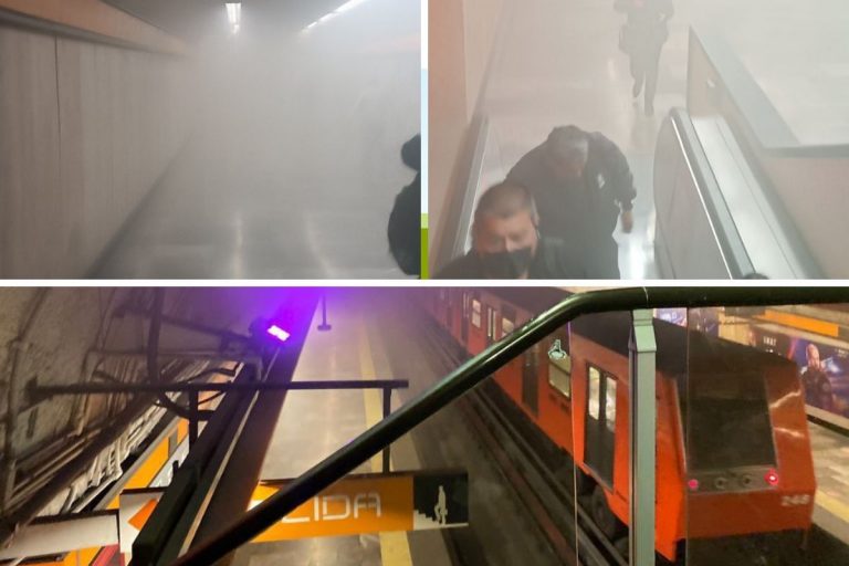 Resultan intoxicados 20 por corto circuito en metro CDMX