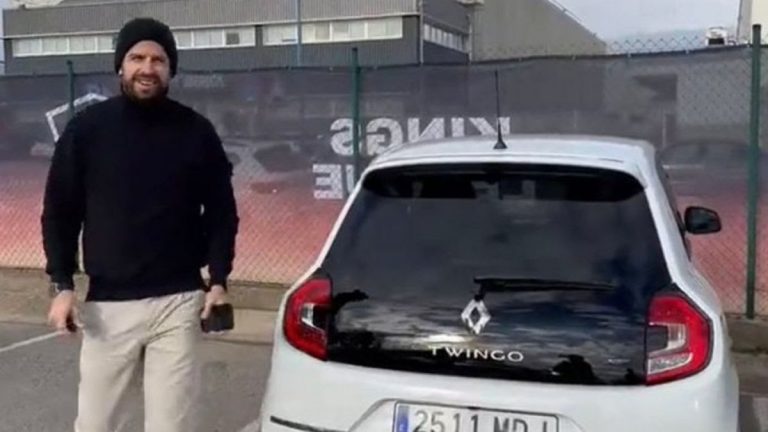Gerard Piqué llegó a Kings League en un auto Twingo