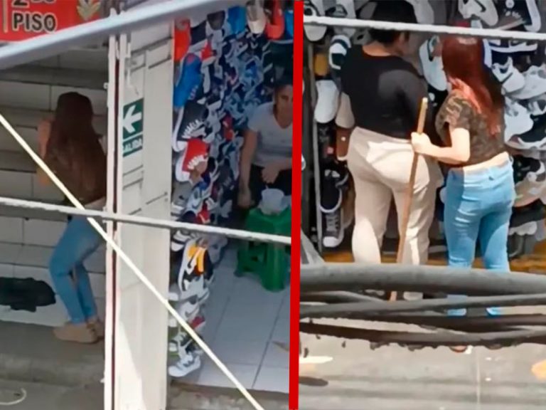 Intenta agrandar zapato con un palo y se hace viral