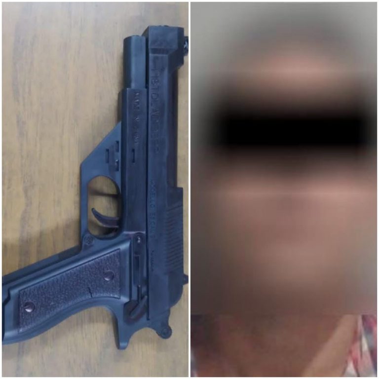 Lo arrestan con pistola de plástico tras asalto violento en el Centro