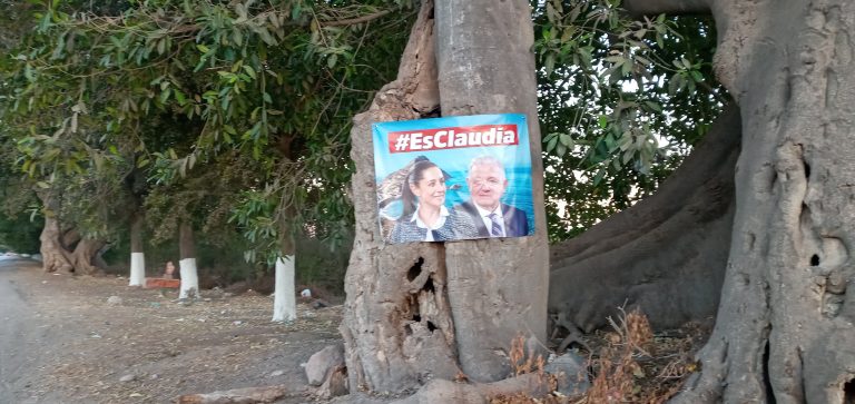 Tapizan sitios públicos en Navolato a favor de Sheinbaum