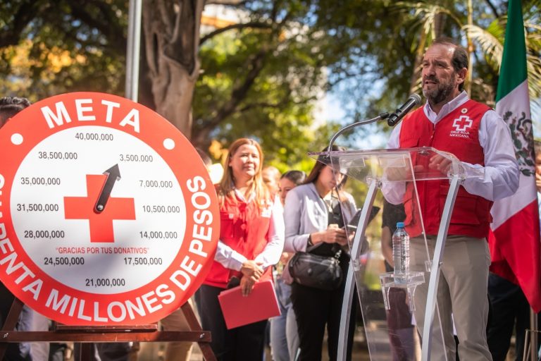 Va Cruz Roja Sinaloa por $40 millones en colecta