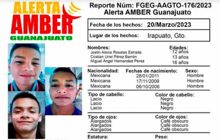 Desaparecen 8 menores en 4 días en Guanajuato