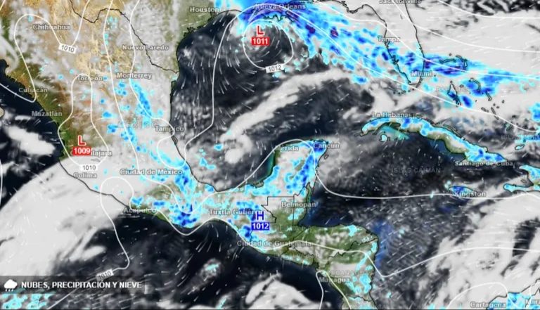 Posible formación de un ciclón subtropical en el Golfo de México