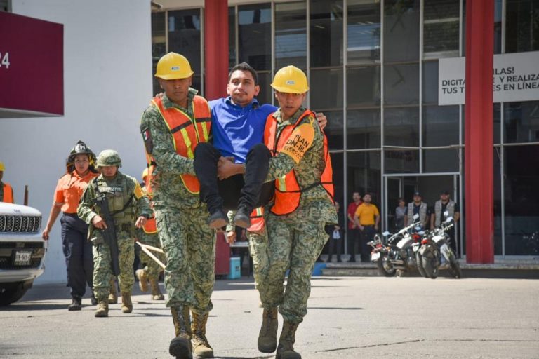 La ‘Leona’ dura 22 minutos con simulacro en Ahome