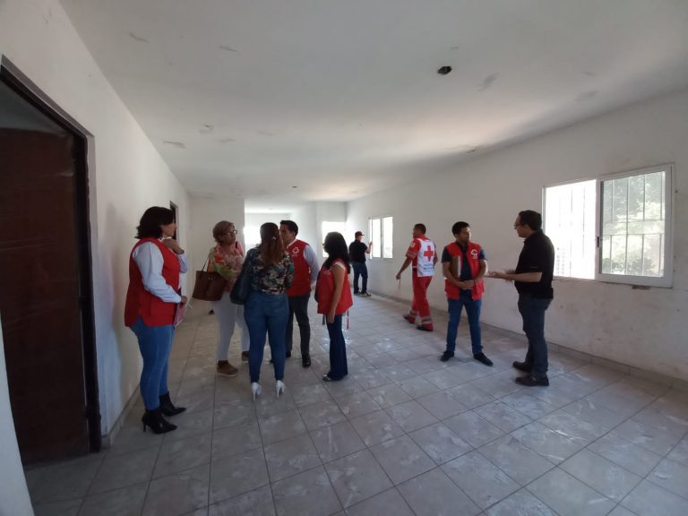 Analiza Cruz Roja reapertura de su base en Villa Juárez