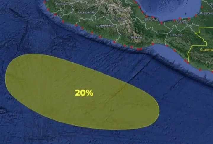 Se forma potencial ciclón en el Pacífico