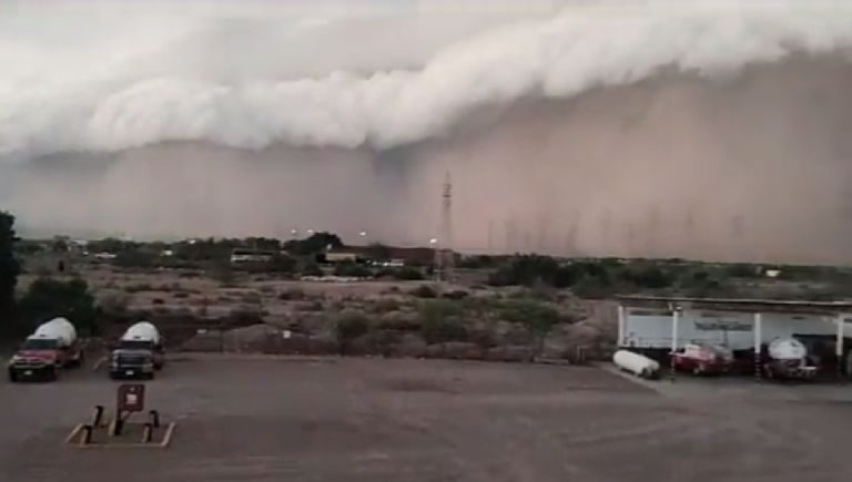 Cubre tormenta de arena a Guaymas y Empalme, en Sonora