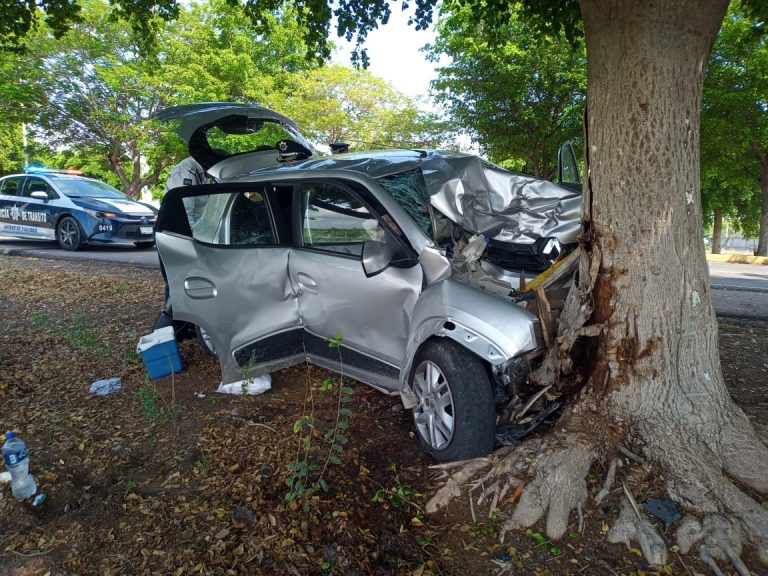 Dos heridos en choque en la carretera Culiacán-Navolato