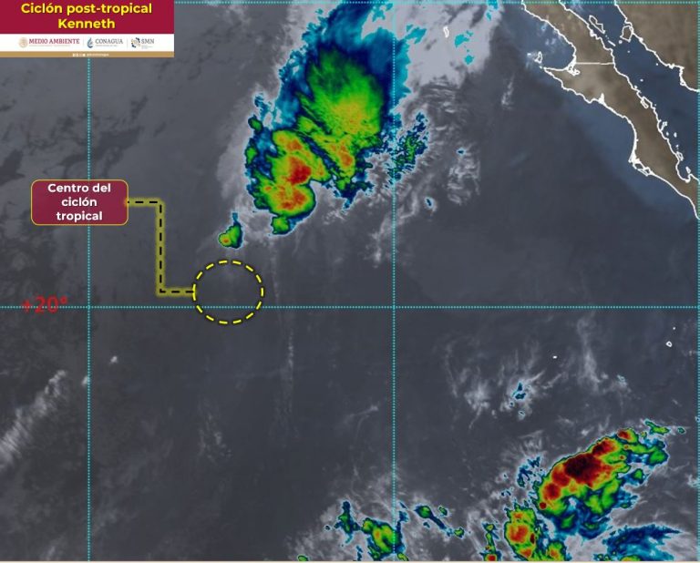 Se debilita ‘Kenneth’ a ciclón post-tropical