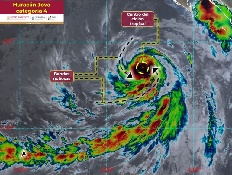 Trae huracán ‘Jova’ lluvias muy fuertes a Sinaloa