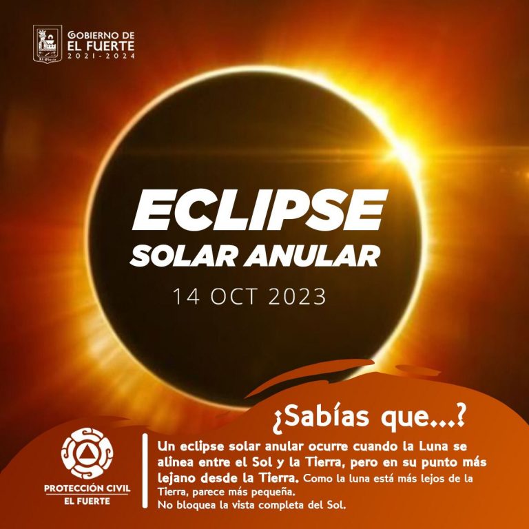 Emiten recomendaciones ante eclipse anular de sol