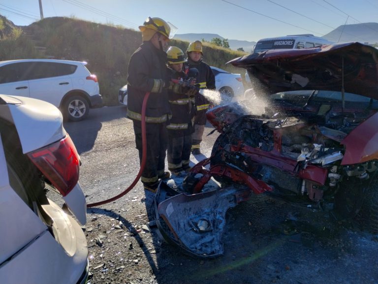 La ‘libran’ conductores tras carambola en la Francisco I. Madero