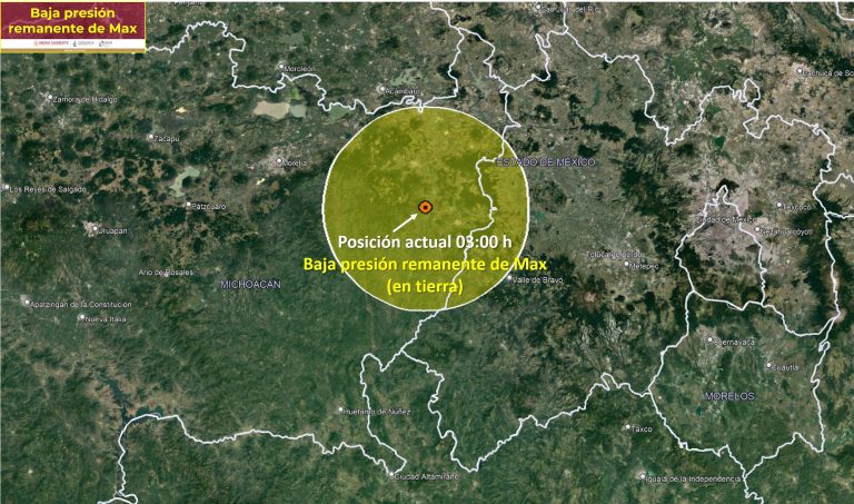 Mantiene ‘Max’ lluvias muy fuertes